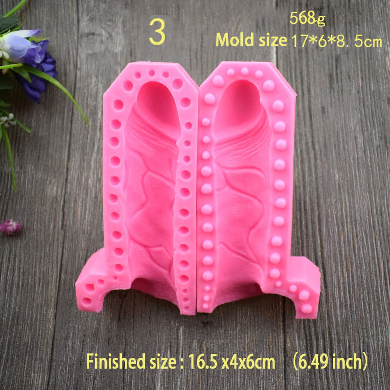 3D Penis Silicone Moldgenital Shape Mold3 Size Penis Resin - Etsy