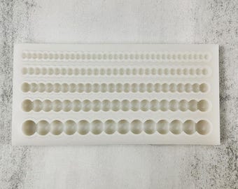 Bead String Silicone Mold Rope chain mold Border mold for fondant chocolate DIY candy sugarcrafts mold clay UV resin mold Cake Decor,G430