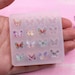 Mini Butterfly silicone mold insect Cabochon UV Resin Mold Jewelry making Earrings Silicone Mold Fondant Candy epoxy wax Ornament mold G456