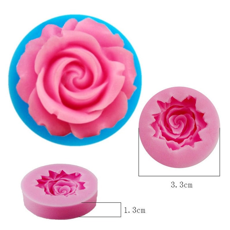 Small Rose Flower Resin Mold Rose Resin Mold Flower Silicone Etsy
