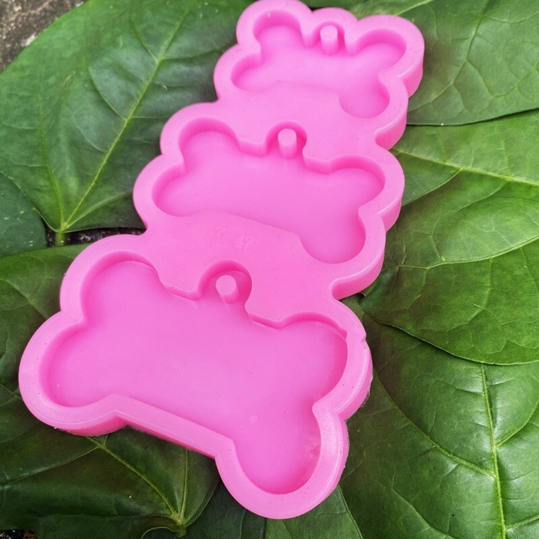 3cavity Dog Bone Tag Mold Dog Tag Silicone Mold Pet Epoxy Etsy