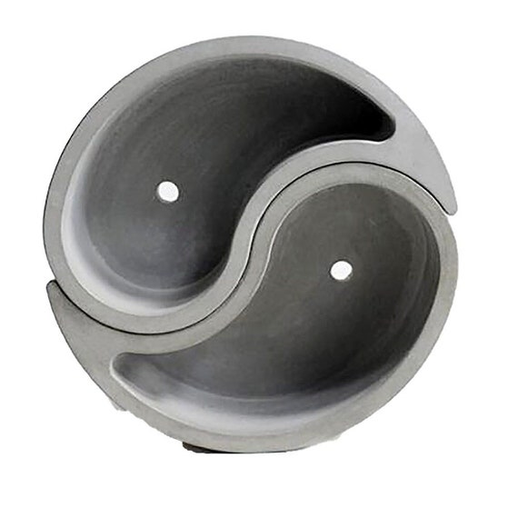 DIY Bagua Flower Pot Mold Yin Yang Silicone Mold Geometric Etsy