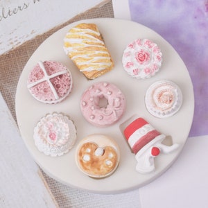 Mini Cake Mold donuts Snacks Kawaii candy Miniature Cookies Silicone Mold for Candle Soap Plaster Resin Epoxy Jewelry Making Cake Decor,G649