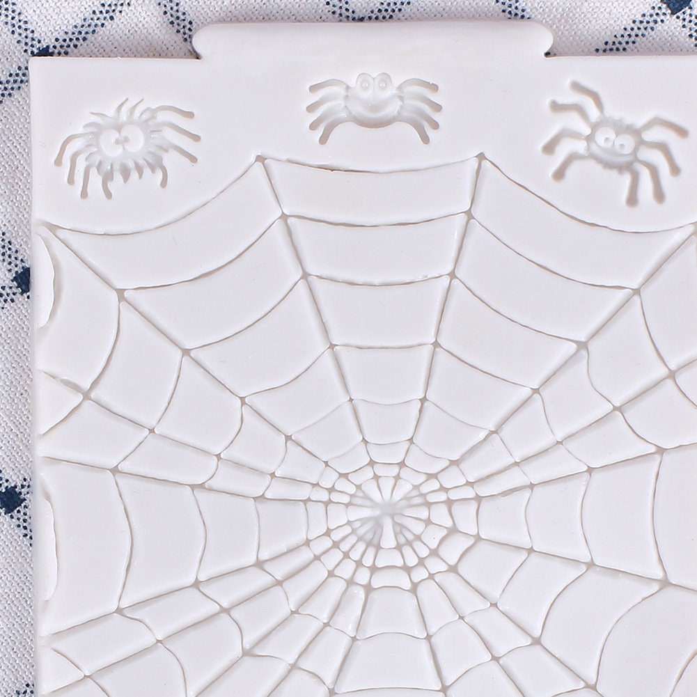 Spider Web Mold Halloween Spider Web Silicone Mold for Fondant Etsy UK