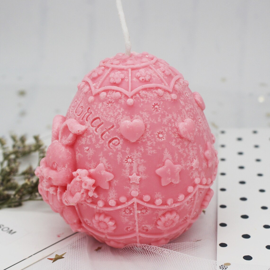 Easter Bunny Egg Candle Mold 3D Easter Egg Silicone Mold for Etsy