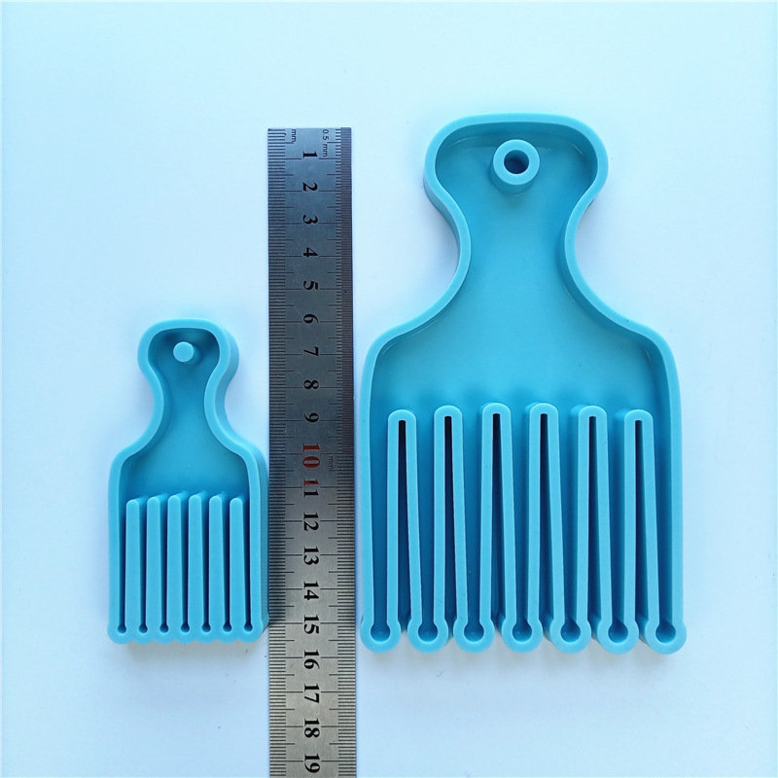 Hair Comb Resin Mold Hair Pick Mold Silicone Mold Handmade Etsy