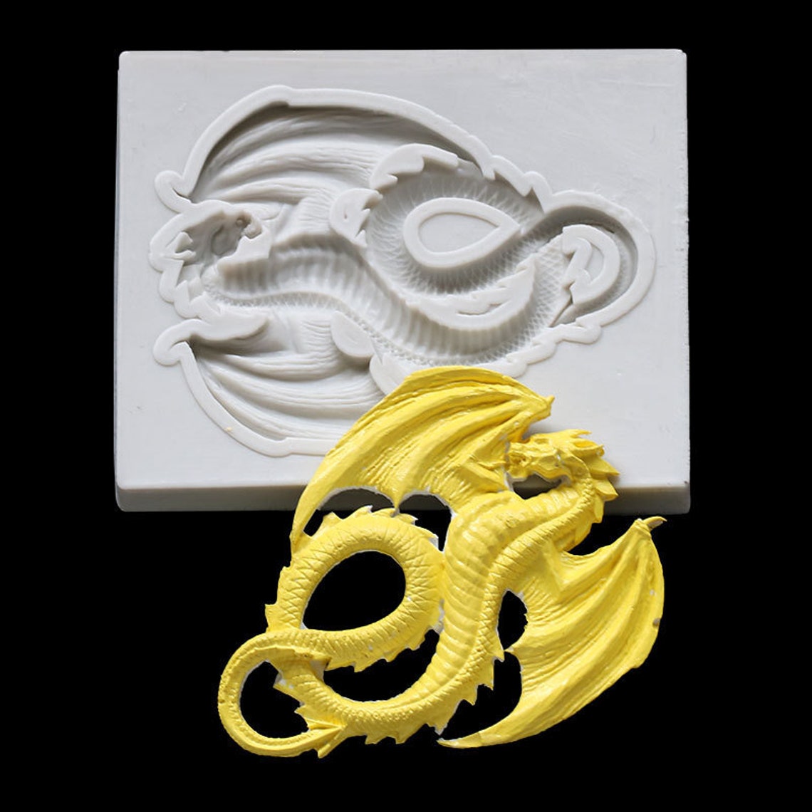 Dragon Silicone Mold Dragon Resin mold for Cake Etsy