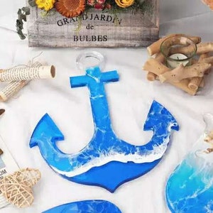 Ocean/Turtle Mold Anchor Silicone Mold Large coaster mold For Kitchen,Wall,Home decoration Tea tray Resin epoxy mold Resin Arts Supplies,339