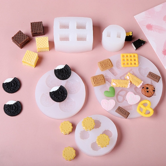 Mini Crackers Silicone Mold for Baking, Resin, Candy, Clay, Embed