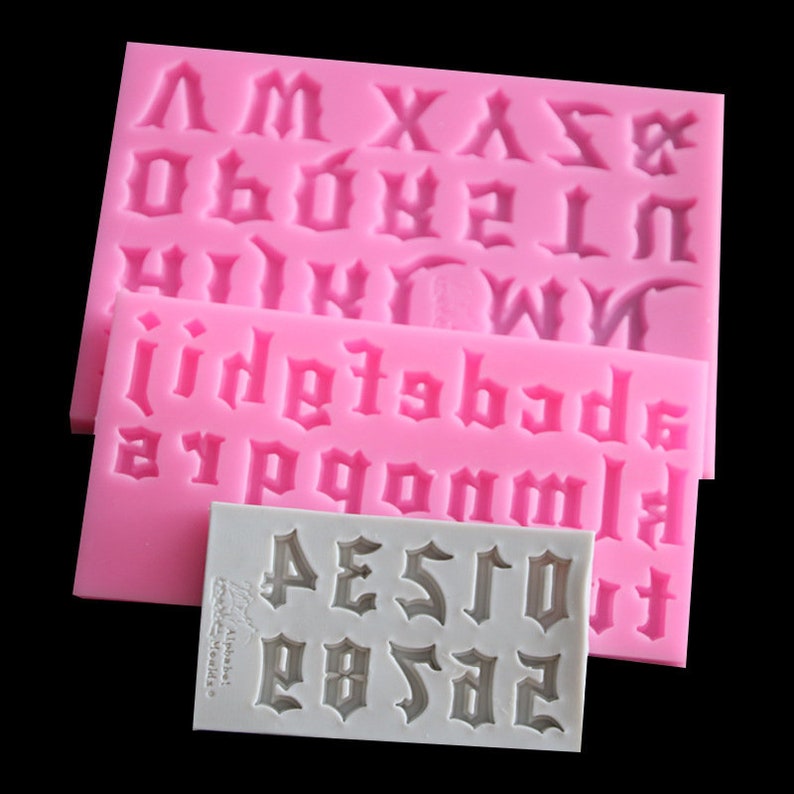 Lettre Silicone Moule Alphabet Moule résine Full Alphabet  Etsy
