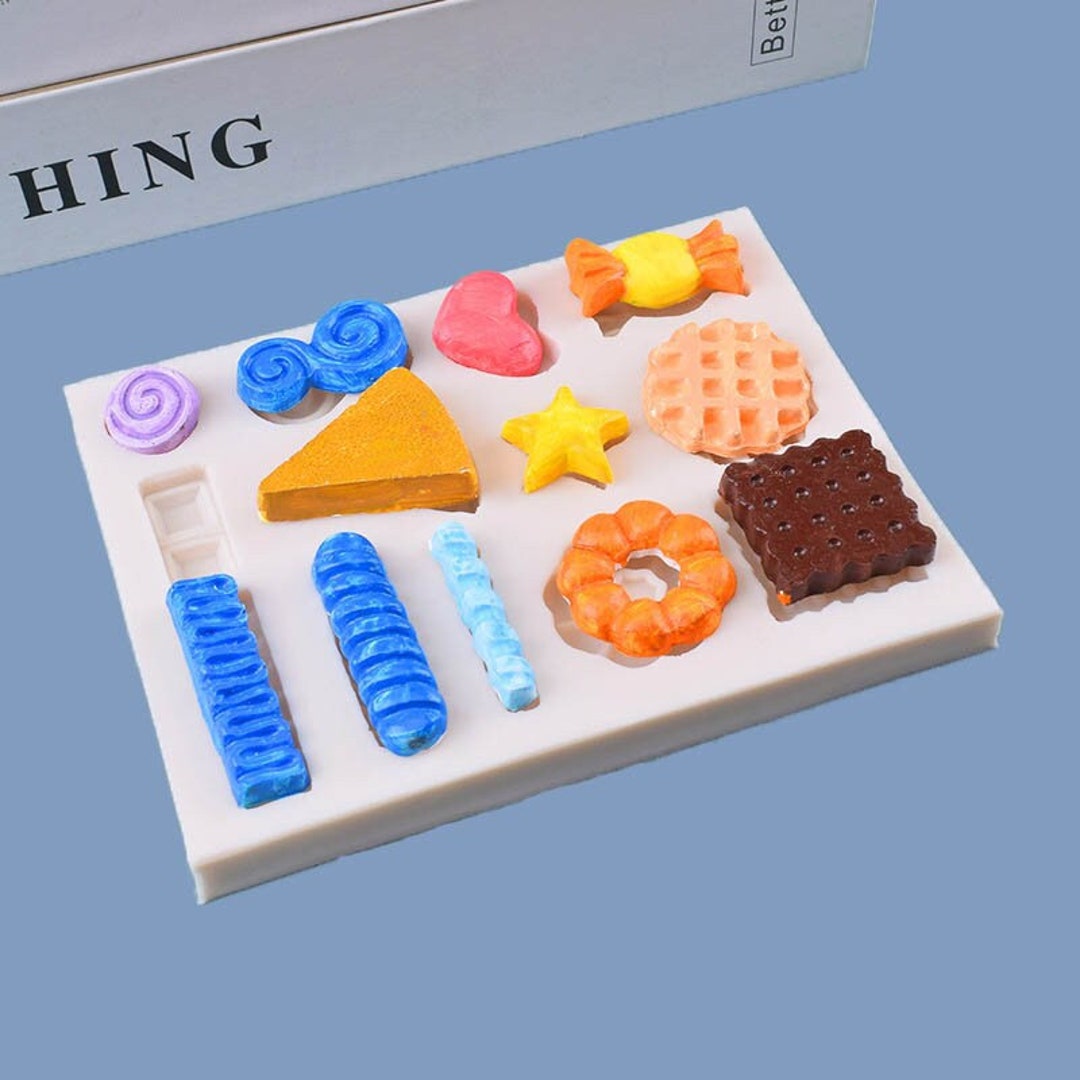 Mini Food Silicone Mold Bread,biscuits,candy,donut,cracker Mold Kawaii