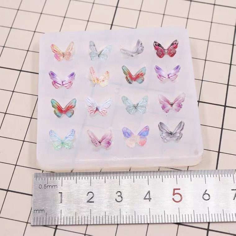 Large Moth and Butterfly Silicone Mold (2 Cavity), Big Filigree Insec, MiniatureSweet, Kawaii Resin Crafts, Decoden Cabochons Supplies