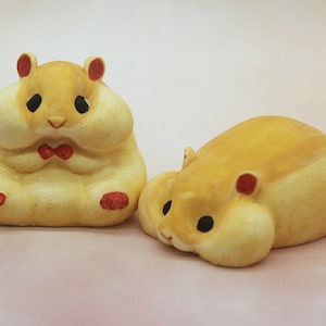 3D Hamster Silicone mold Kawaii animal Mold Soap Candle making Resin Epoxy Craft Clay Plaster mold Chocolate Fondant Cake Mousse BakingG436
