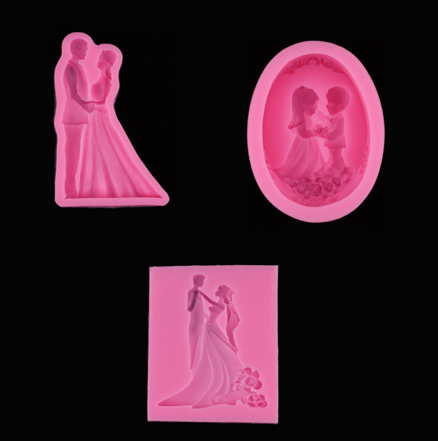Bride and Groom Silicone Mold Wedding Cake Decorating Tools Etsy