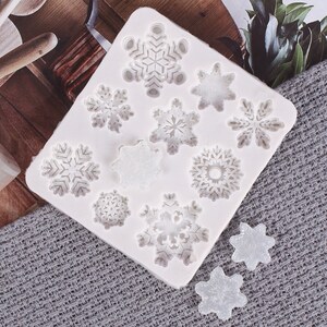 Various snowflakes Resin Mold craft snow Silicone Mold Handmade epoxy resin mold jewelry mold Fondant Mold,DIY Cake Decoration,Soap Mold,GJ9