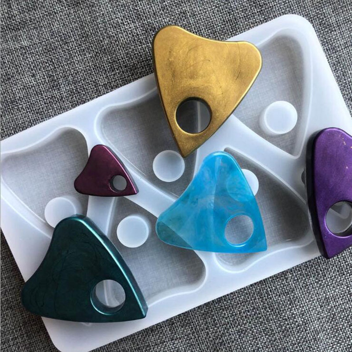 Guitar Pick Pendant Mold Guitar Pick Silicone Mold Resin Picks Etsy