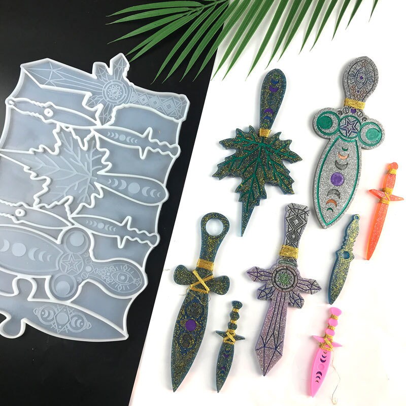 Various Daggers Mold Moon Phase Dagger Mold Self Defense Etsy