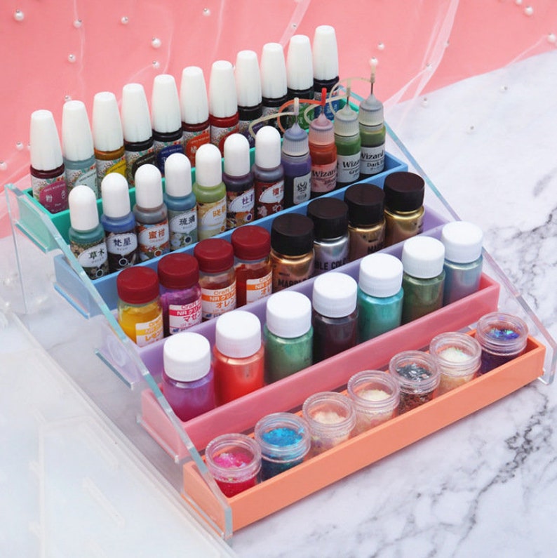 Storage Rack Silicone Mold,step Shelf Combination Mold Storage Box ...