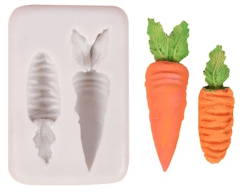 Carrot Silicone Mold Easter Molds,Candle Mold Carrot chocolate Silicone Mold Handmade Fondant Candy epoxy mold, DIY Cake Decoration,GJ33