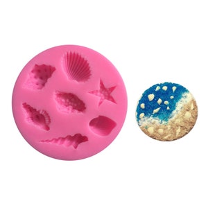 Starfish Resin Mold Sea Coral Silicone Mold Shell Silicone Epoxy mold Baking Fondant Candy Chocolate Jelly Mold ,DIY Cake Decoration ,GJ153