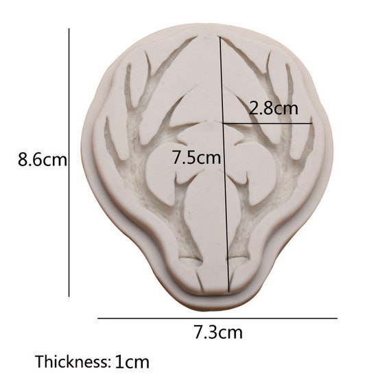 1pc Deer Animal Silicone Molds Decorating Pudding Plaster Mold Concrete  Making C