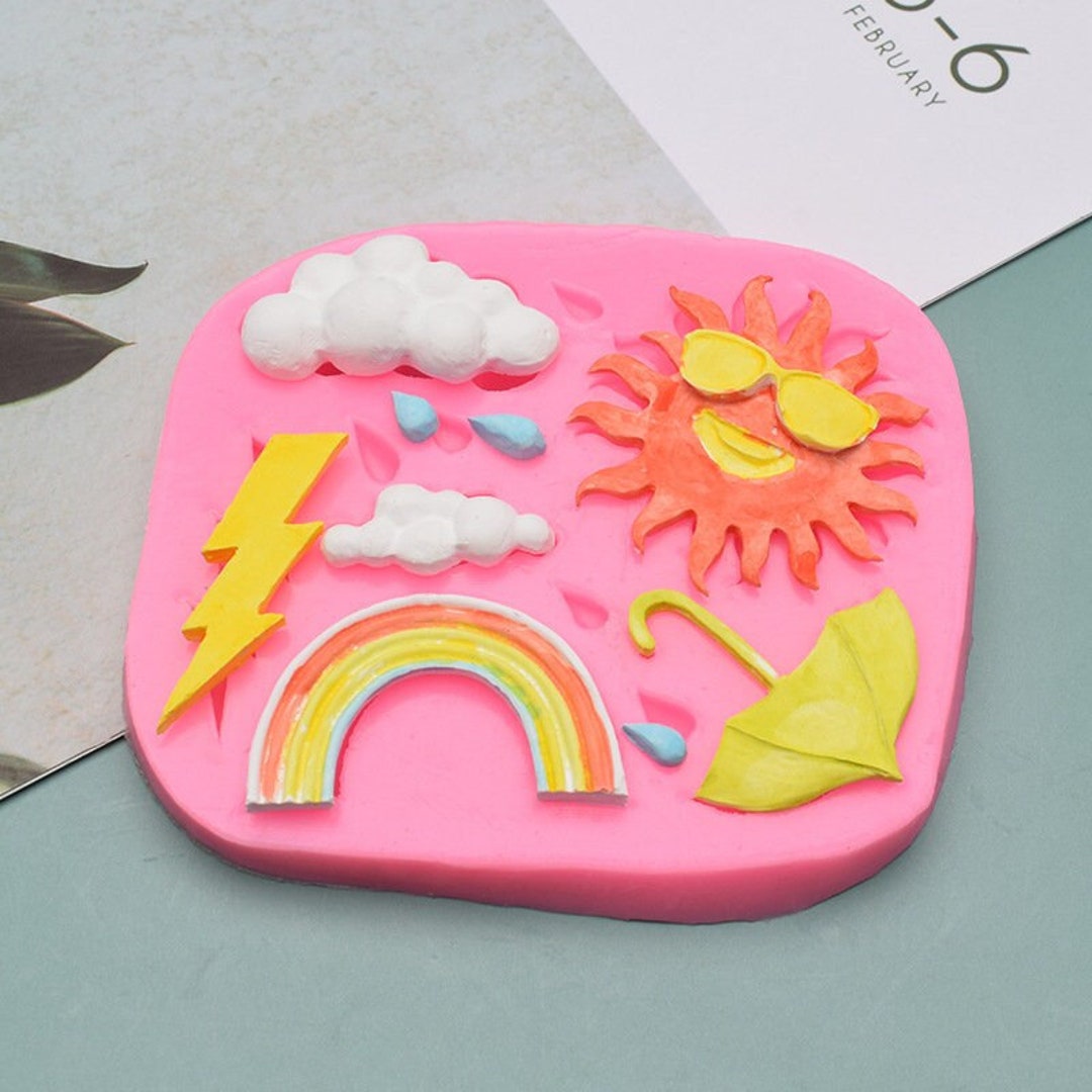 Sun-Shaped Silicone Mold For Fondant, Chocolate, Candy & Cake Decorating - Reusable Baking Tool - View #3