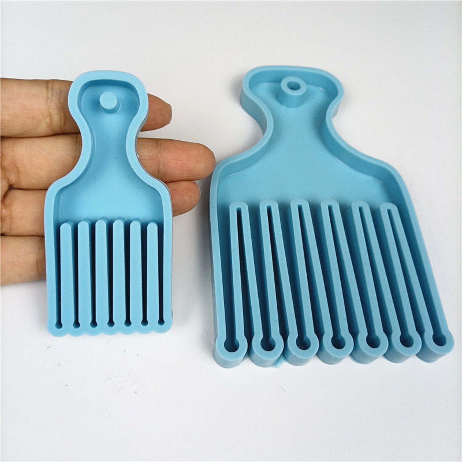 Hair Comb Resin Mold Hair Pick Mold Silicone Mold Handmade Etsy