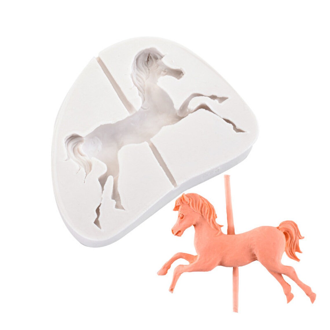 Carousel Horse Resin Mold Horse Silicone Mold Fondant Pudding Etsy