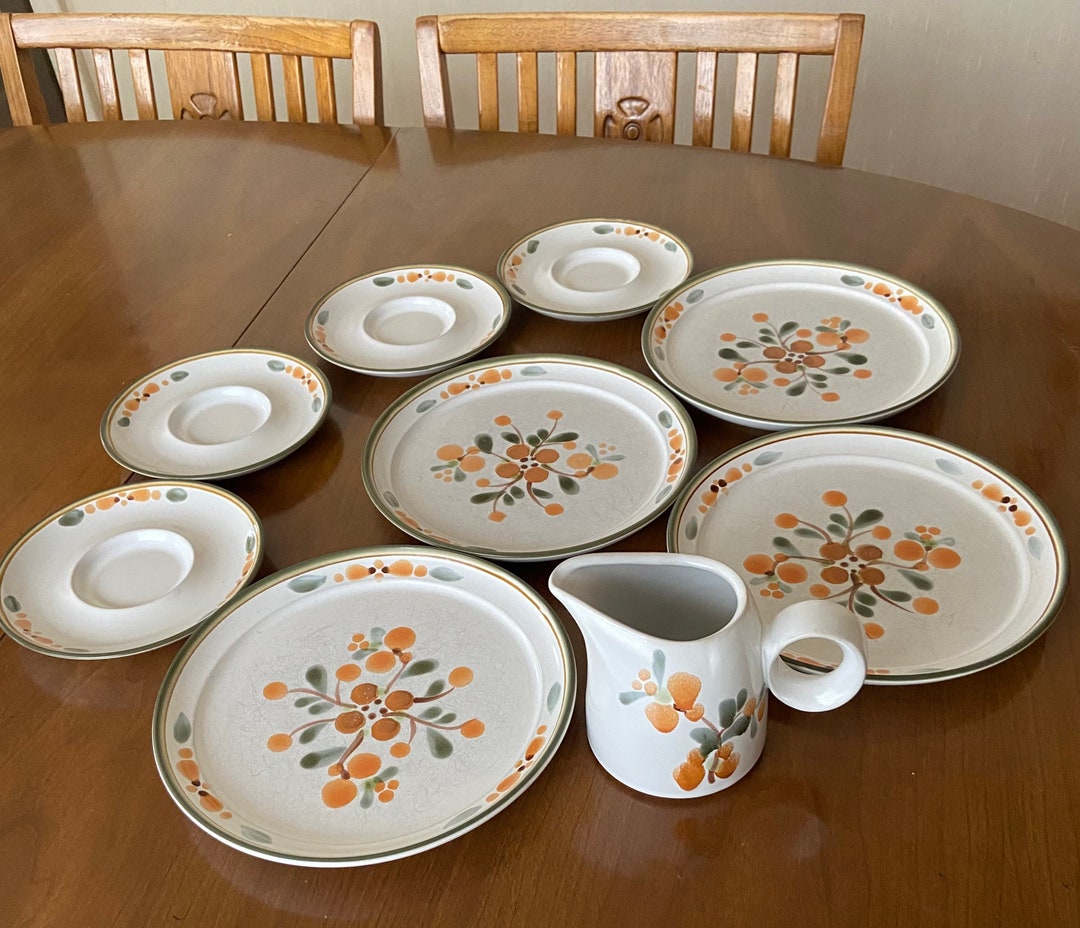 Noritake Stoneware Nine Piece Replacement Dinnerwareoven Safe Etsy