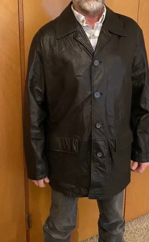 Yorke Lambskin Leather Car Coat - Etsy 