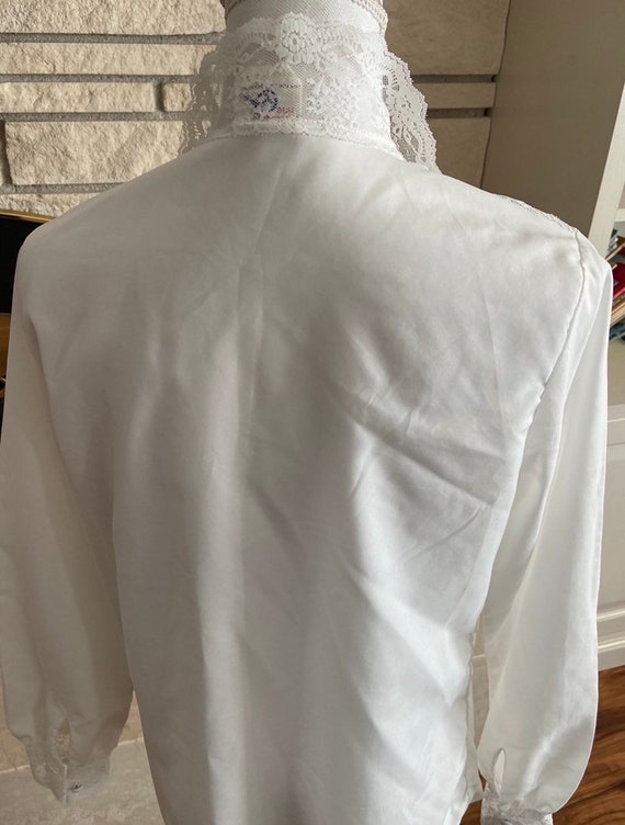 Private Line all polyester button front lacy long… - image 9