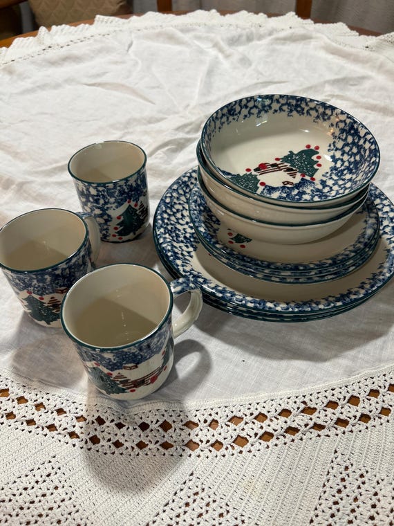 Folk Craft Tienshan Stoneware Set FOLK CRAFT 