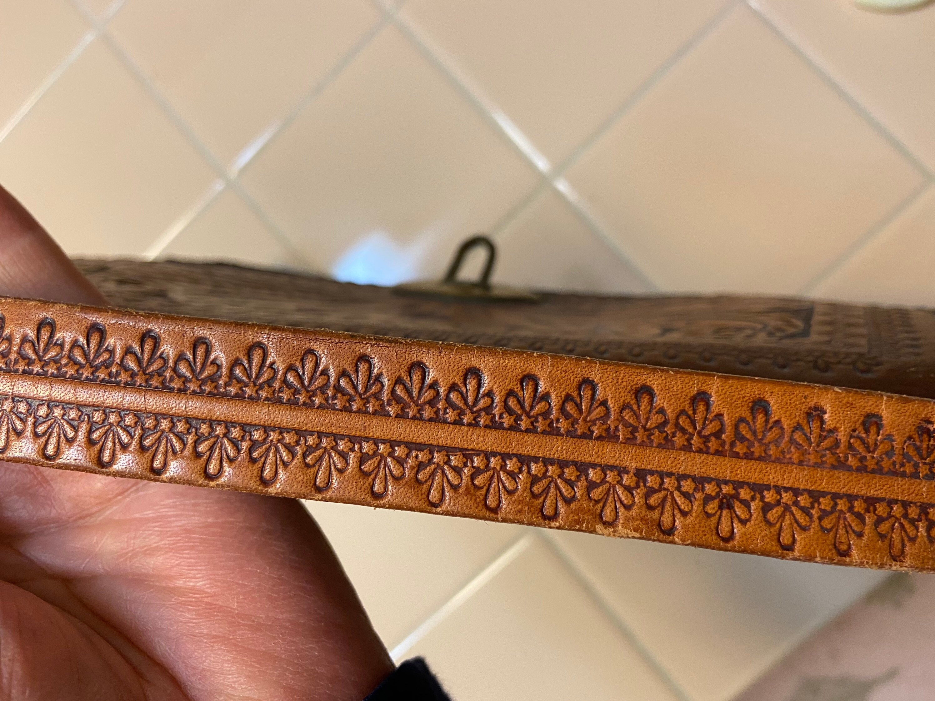 Monedero de cuero vintage con herramientas | Etsy