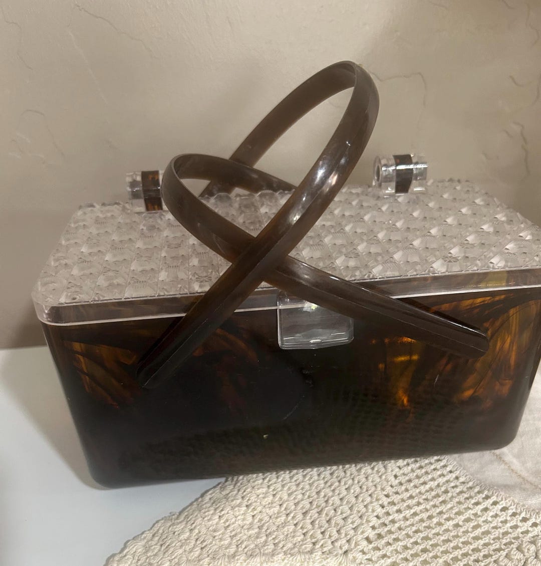 Vintage 1950s Bakelite Box Style Handbag in Beautiful Condition and ...