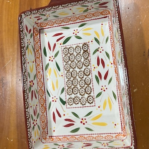 Temptations Presentable Ovenware Temptations Bakeware Patterns Temptations Presentable Ovenware By Tara Baking Dish Oz Blue Old Wor –  Parsimony Shoppes