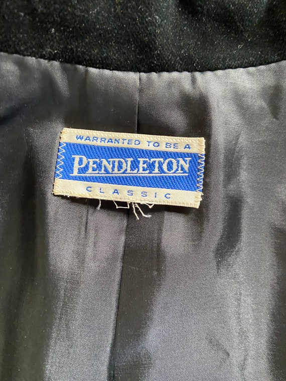 Ladies vintage Pendleton lined wool blazer. Green… - image 6