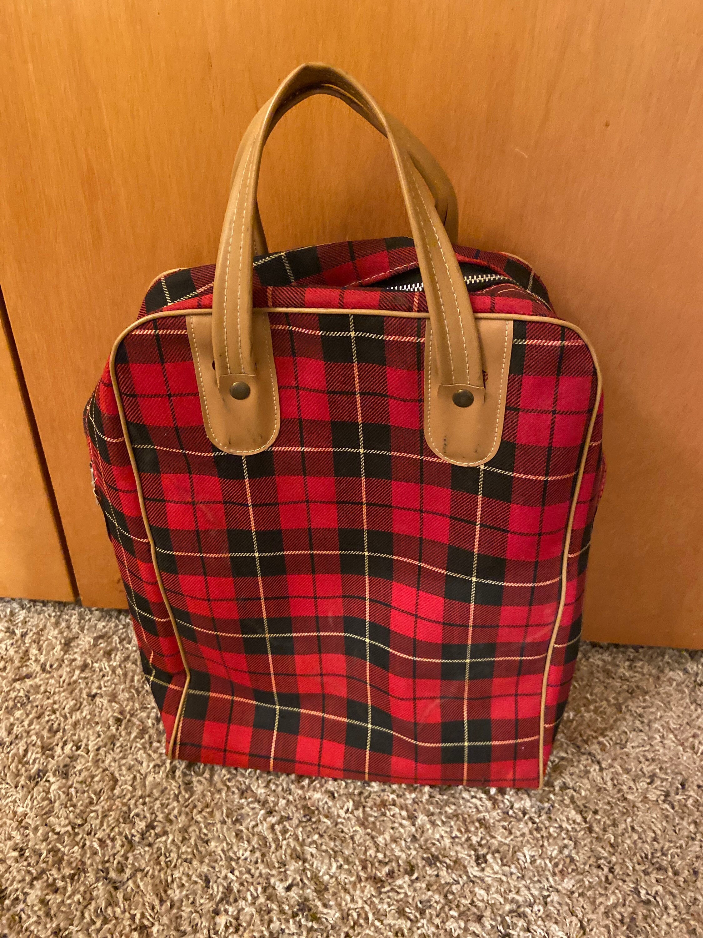 Vintage Lauren Ralph Lauren Handbag Purse Bag Blackwatch Plaid Tartan -  Ruby Lane