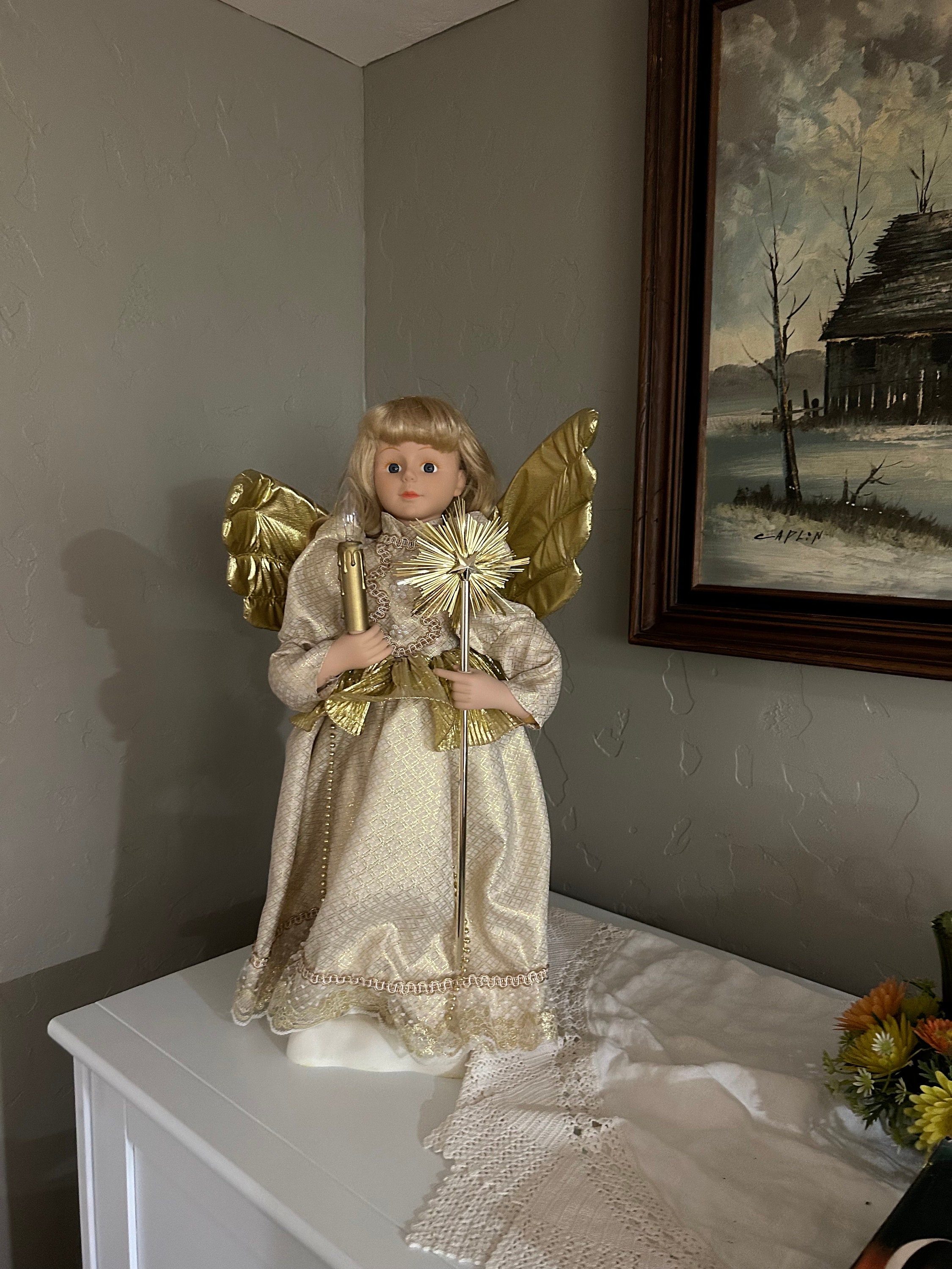 Animated Motionette Telco 24” Christmas Angel From 1990s