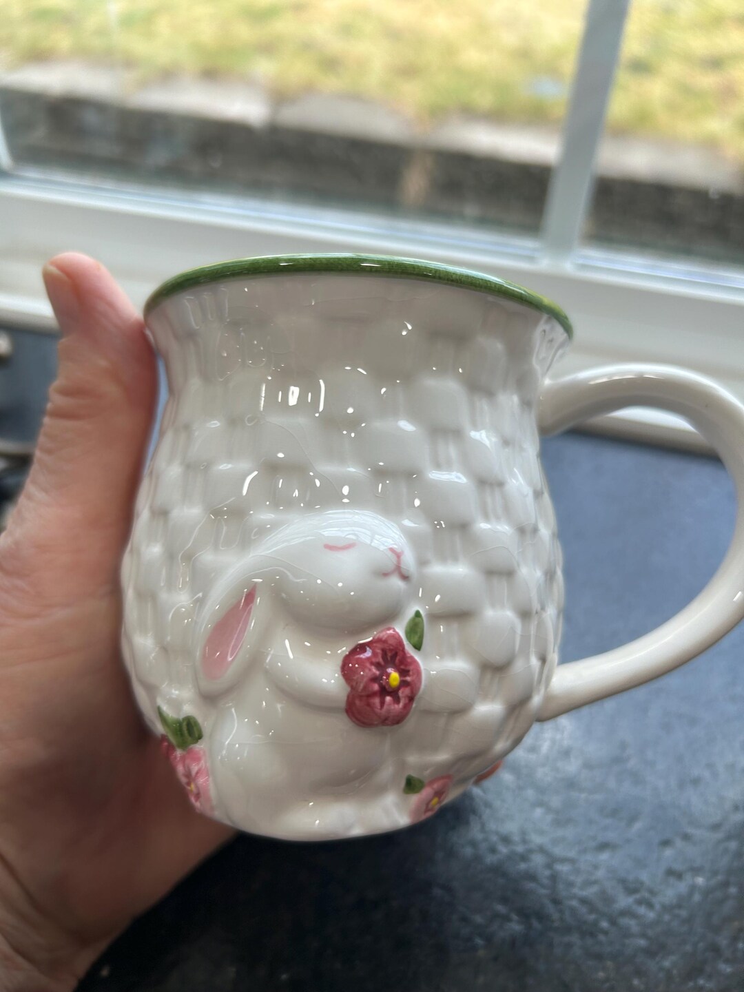 Avon Bunny Rabbit Easter Cup/mug in a Basket Style. so Cute! Would Make ...