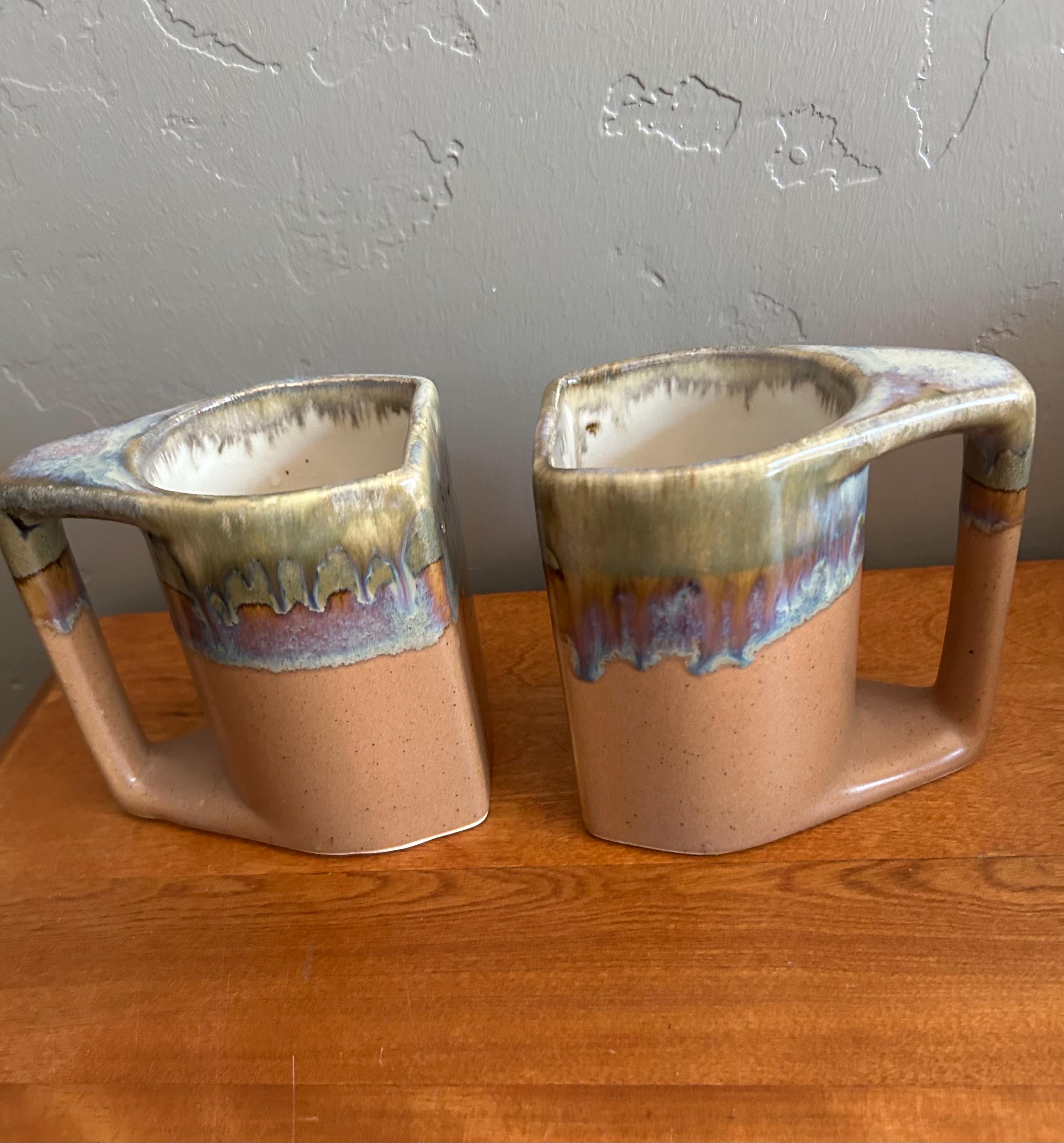 Tasse à café vintage Rodolfo Padilla Kokopelli signée - France