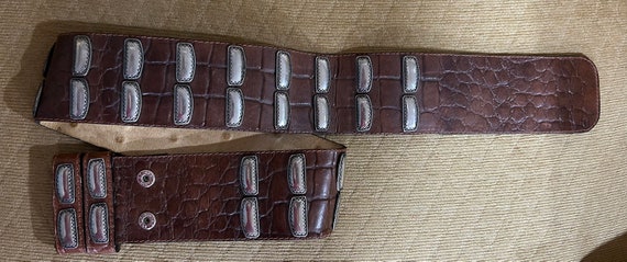 Les Copains Italian leather belt aprox 32” in len… - image 2