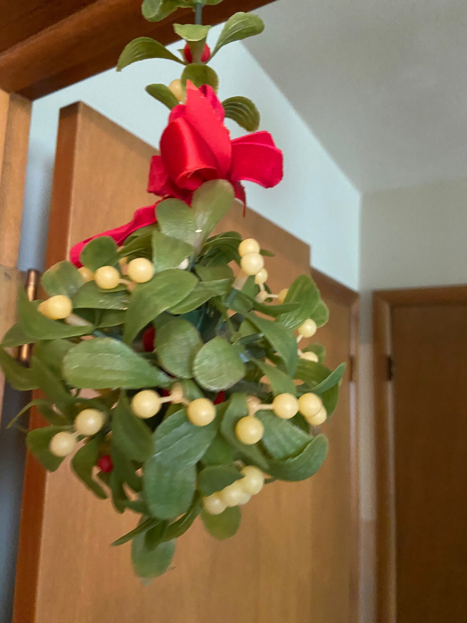 plastic mistletoe