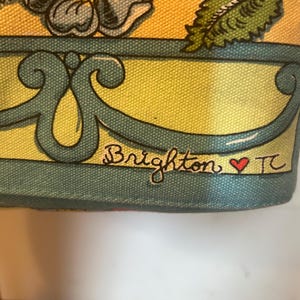 Brighton canvas tote “A Winters Love” in beautiful condition with artwork by Tom Clancy image 4