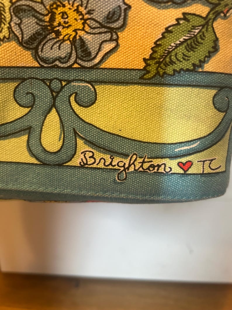 Brighton canvas tote “A Winters Love” in beautiful condition with artwork by Tom Clancy image 4