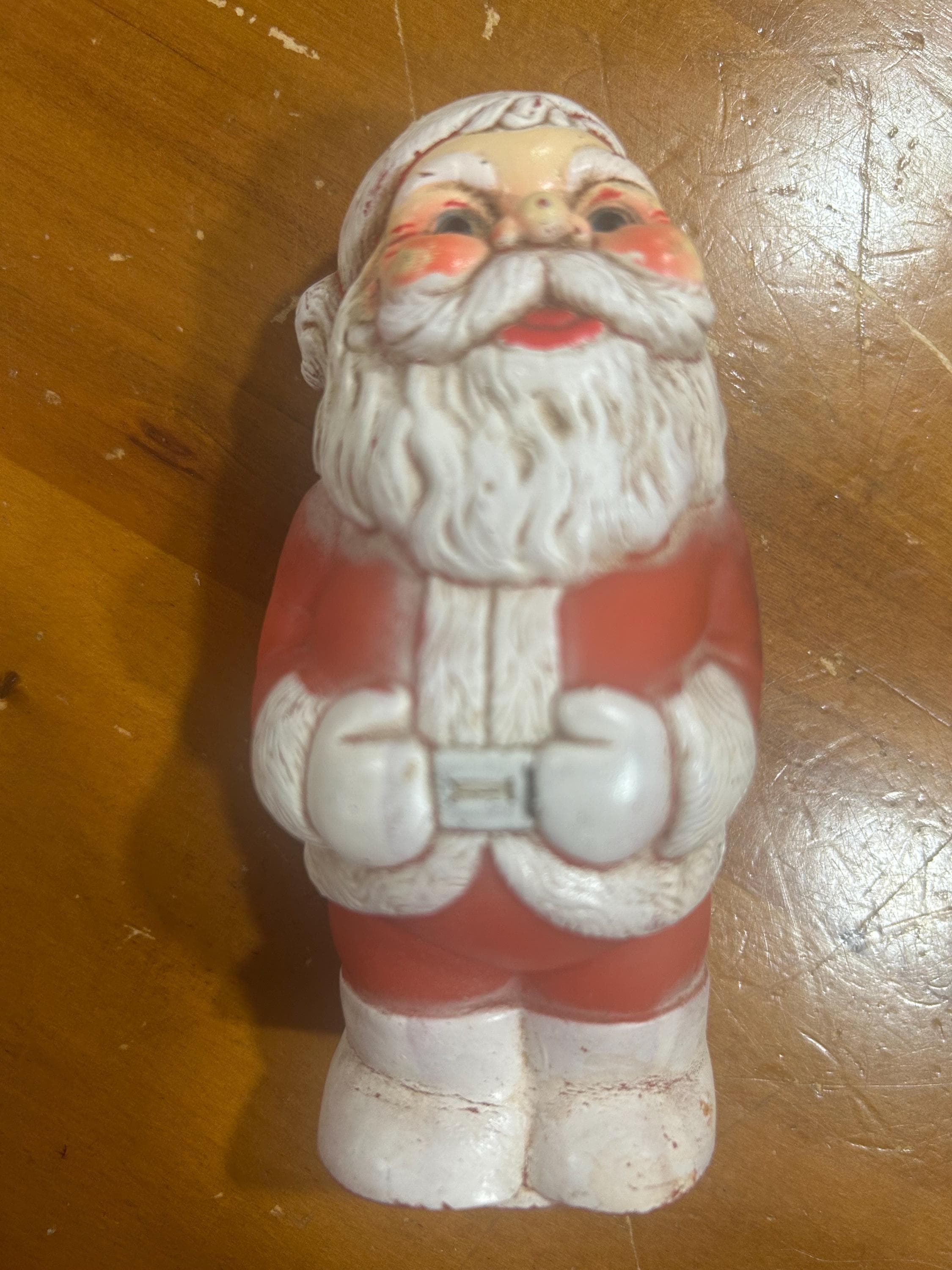 Vintage Squeaky Santa 1960's - Etsy
