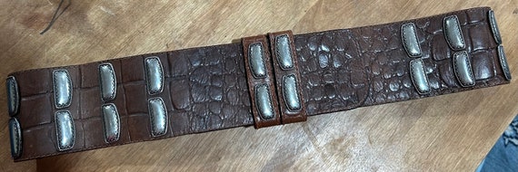 Les Copains Italian leather belt aprox 32” in len… - image 1