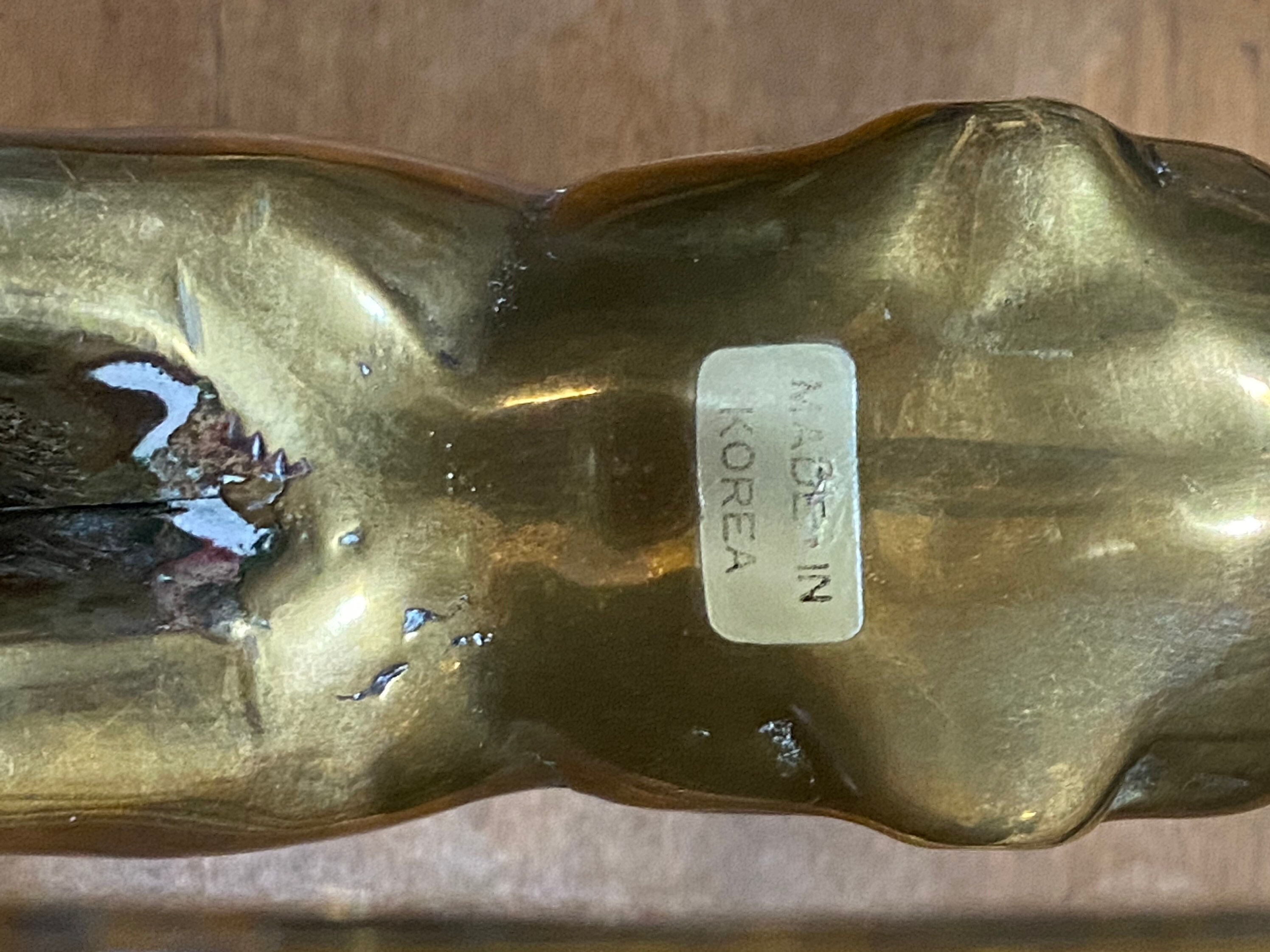 Vintage Brass Made in Korea Large Rocking Horse for the Etsy