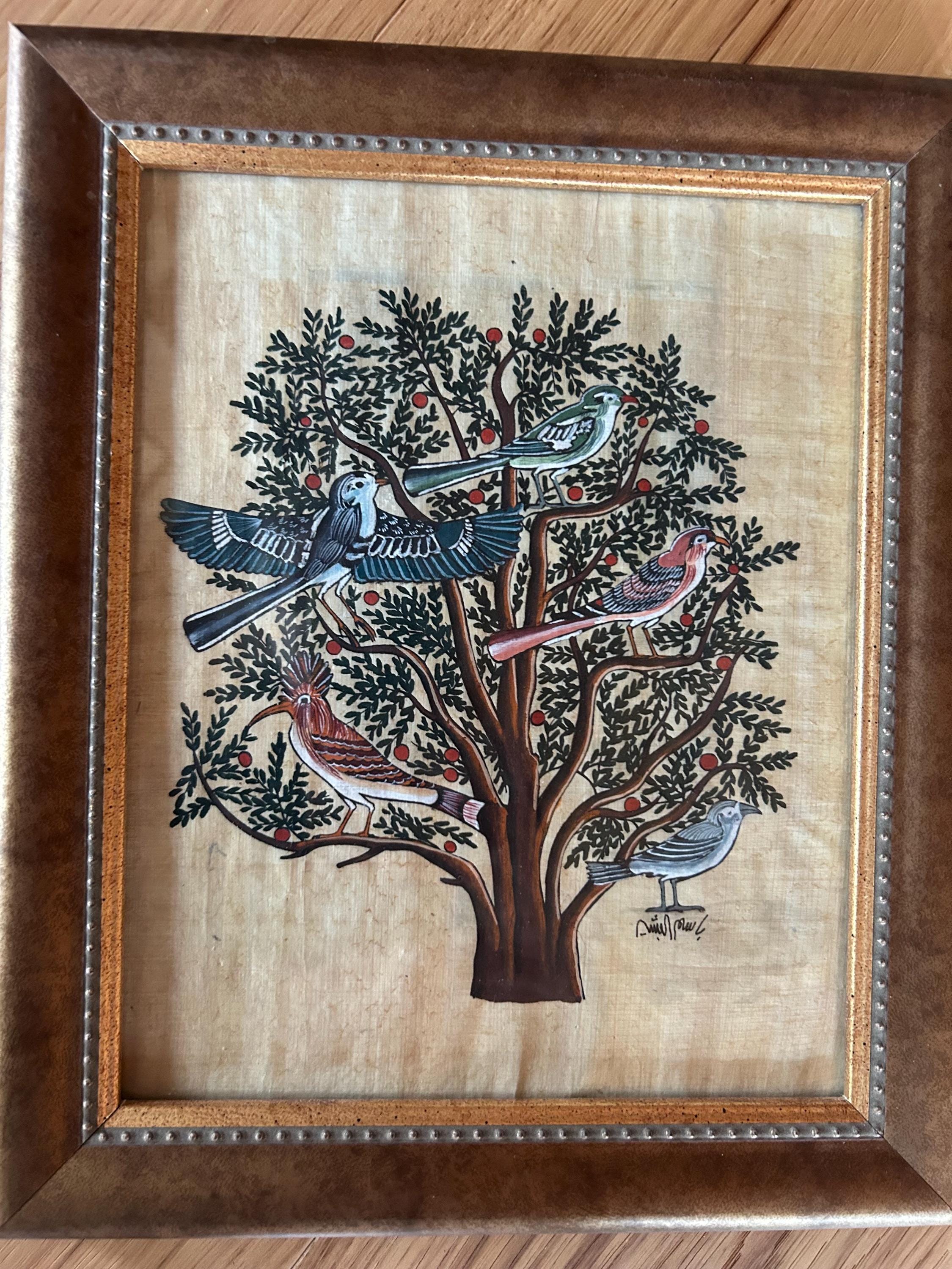 Papyrus Birds Tree of Life - Etsy