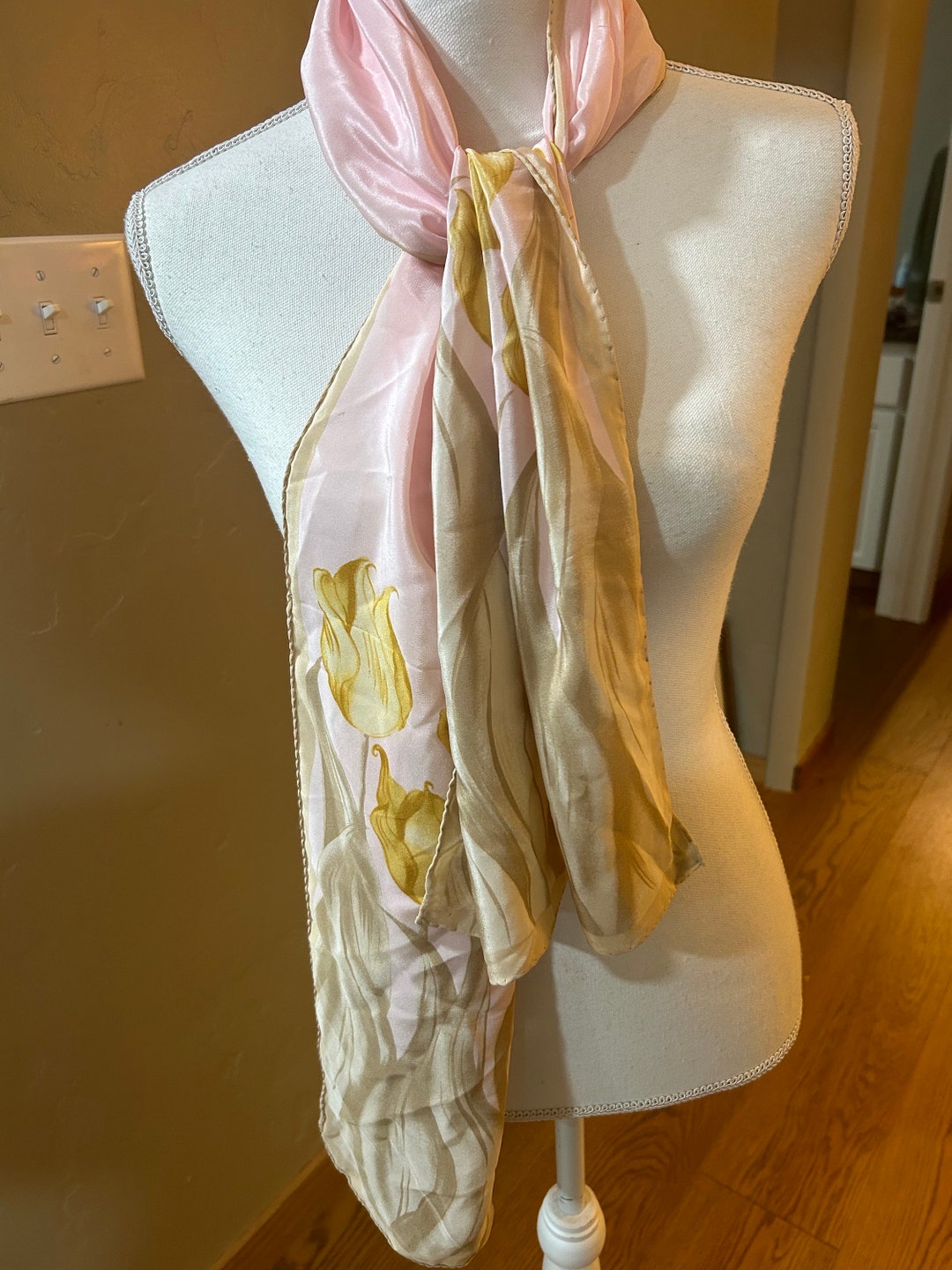 All Silk LJ Reine Seide Silk Scarf Made in Italy. I Doubt If