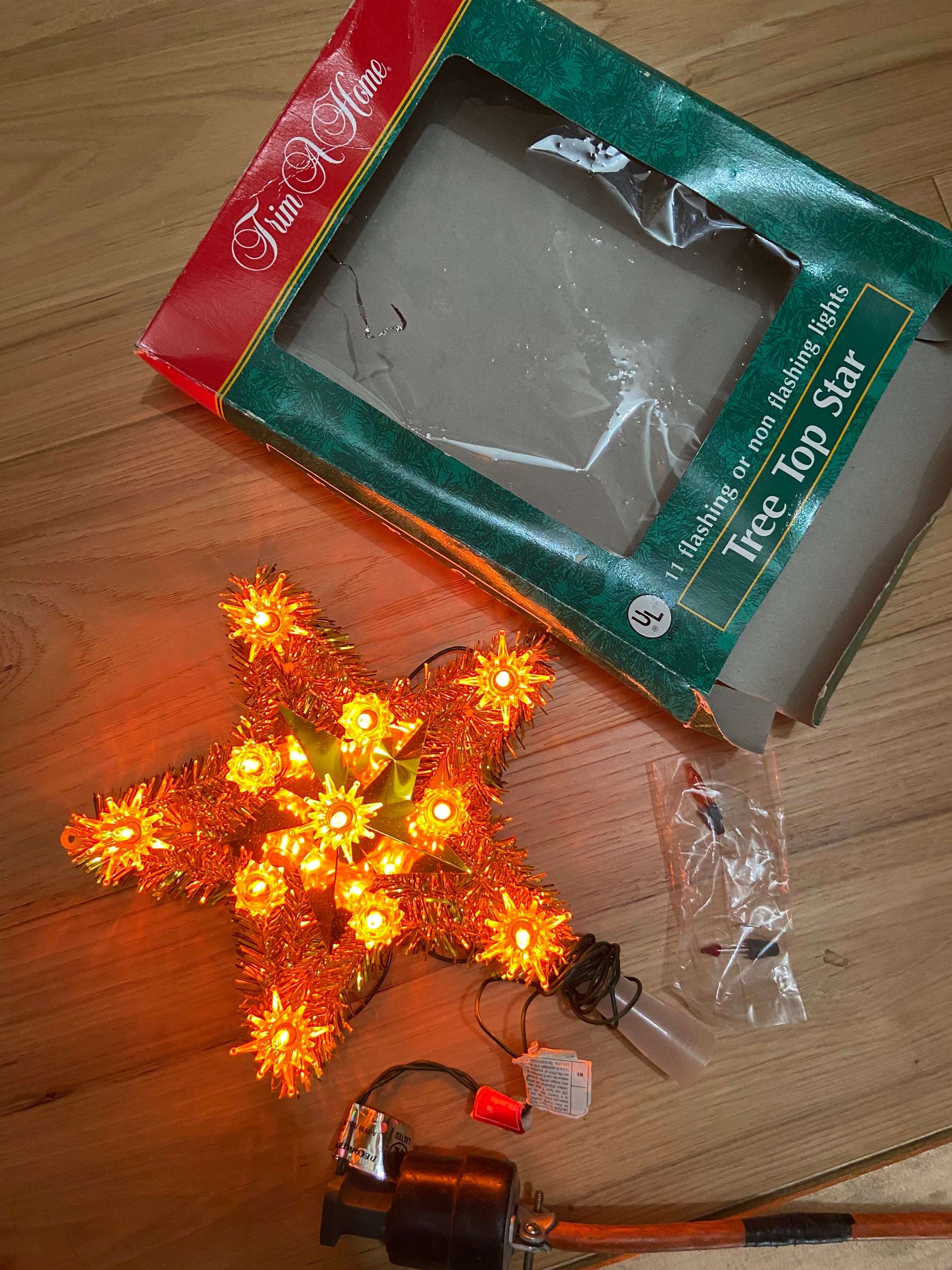 Trim a Home Christmas tree topper star Etsy